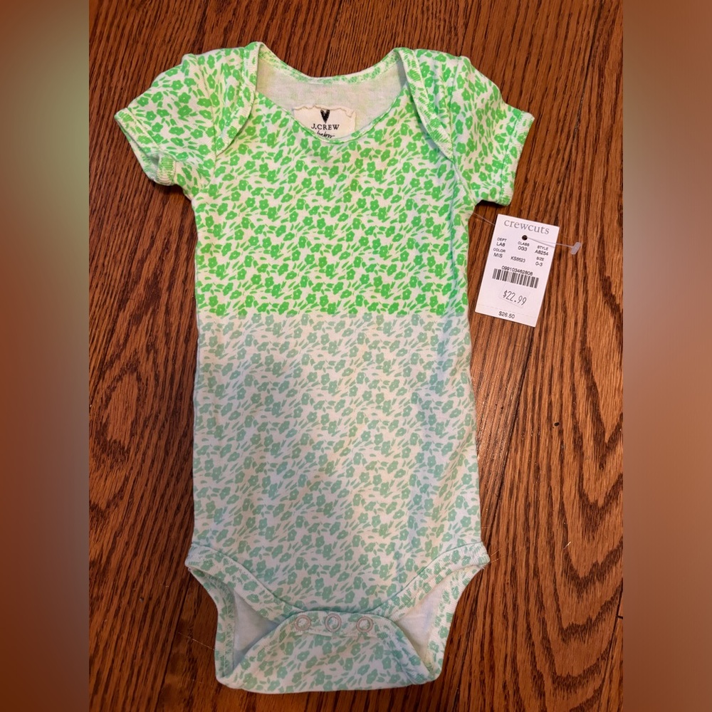 NWT J Crew Crewcuts onesie 0-3 months